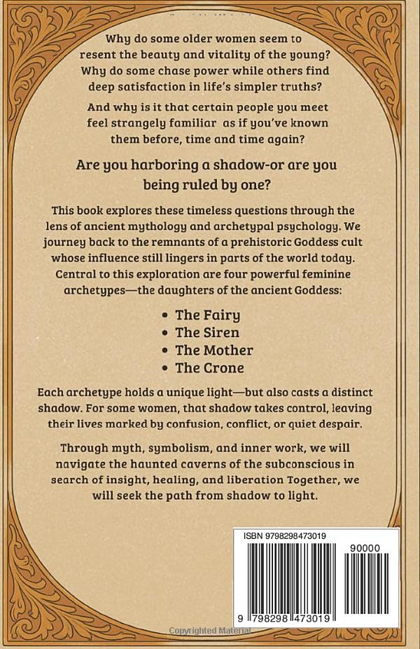 Back cover text for Women are not human, they are Fairies, Sirens, Mothers and Crones